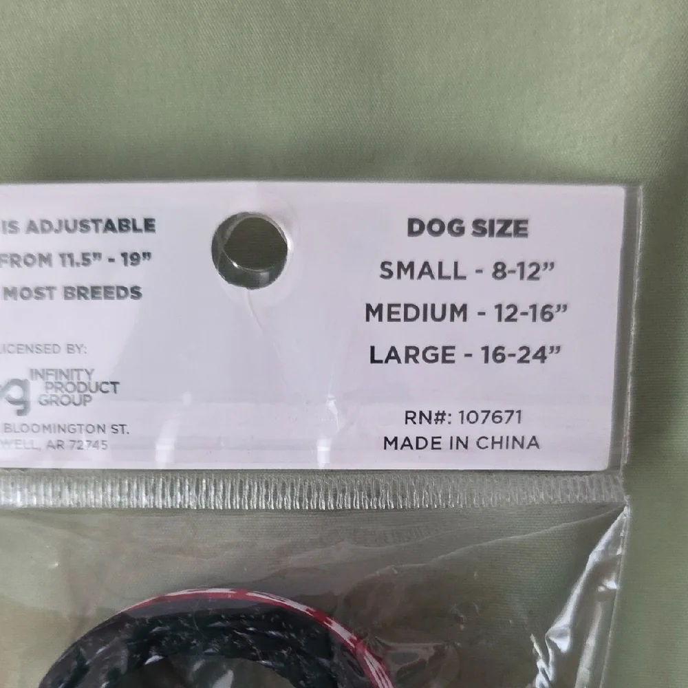Indiana University Pet Collar and Tag Set